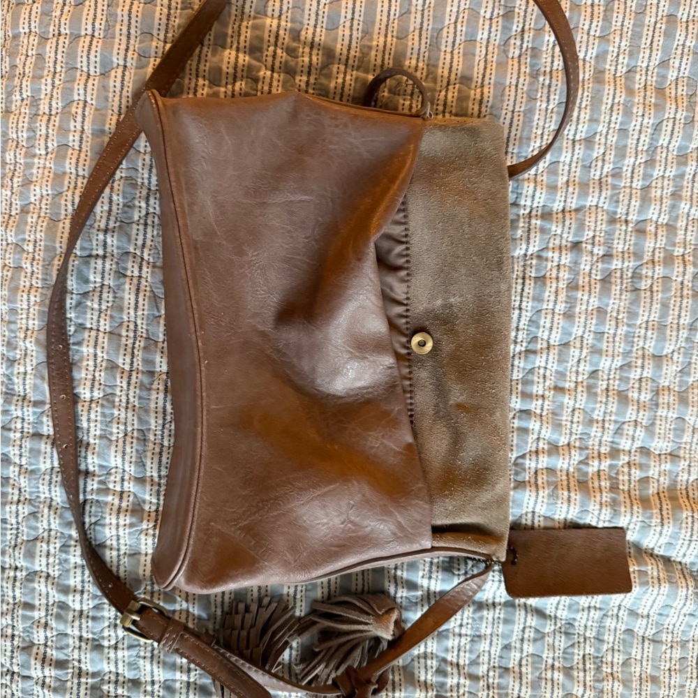 Classic Brown Leather Crossbody Bag